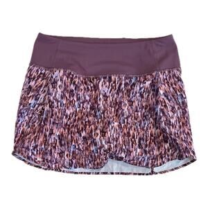 Athleta Run With It 14" Skort Featherweight Running Tennis Multi Color Small S